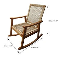 Fauteuil à bascule « Eurochord » pour l'extérieur