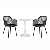 Patioflare 3-Piece Recycled Plastic Kana Bistro Set