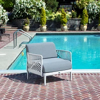 Patioflare Recycled Plastic Leaf Modular Armchair - Grey