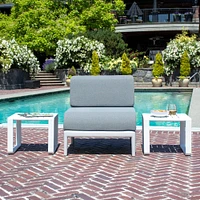 Patioflare Recycled Plastic Leaf Modular Armless Chair