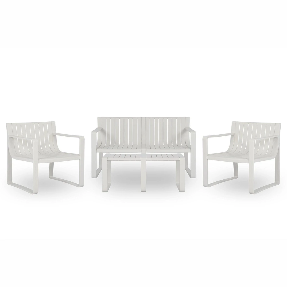 Patioflare 4-Piece Pioneer Conversation Set - Beige