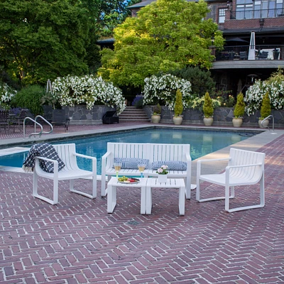 Patioflare 4-Piece Pioneer Conversation Set - Beige