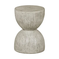 South Shore Furniture Bellulo Hourglass Side Table - Cream