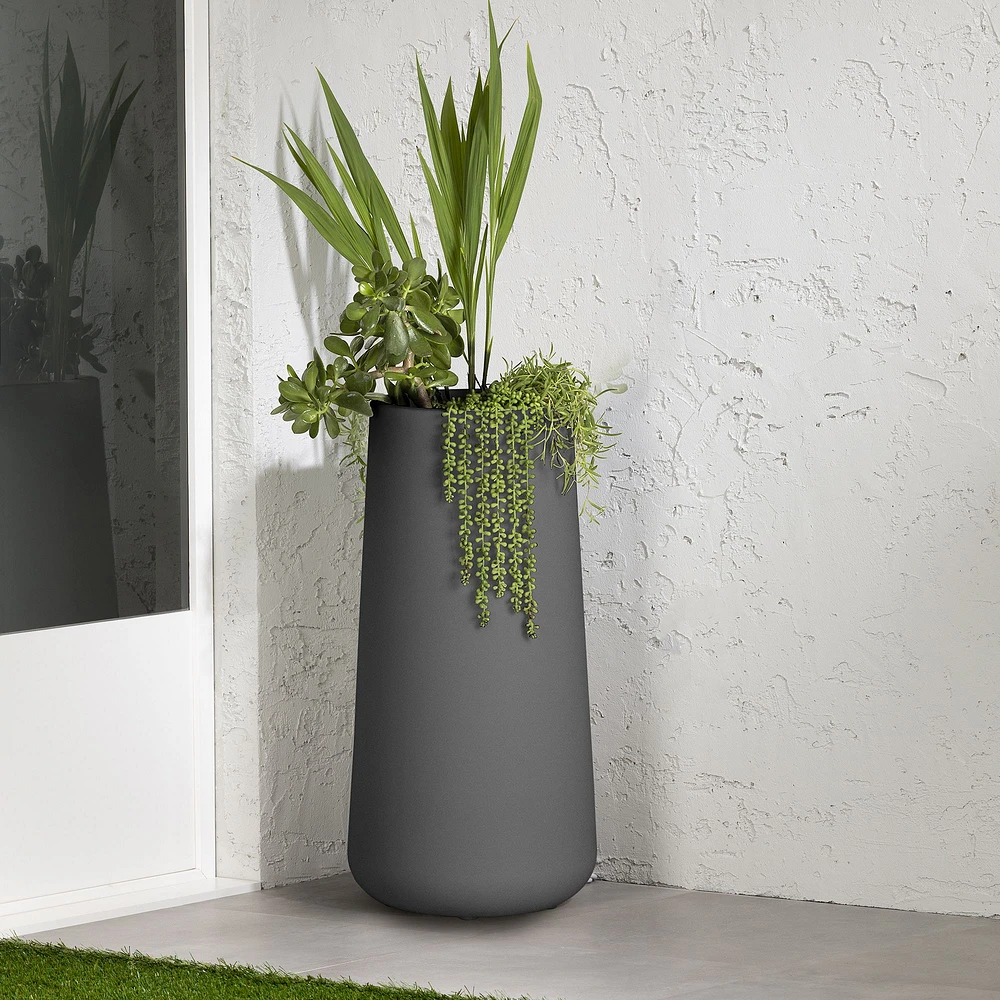 Pot de fleurs Dalya gris foncé par South Shore Furniture