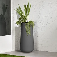 Dalya Tall Outdoor Pot Planter Dark Grey by South Shore Furniture