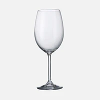 Set of 6 Universal White/Red Glasses – 450 ml