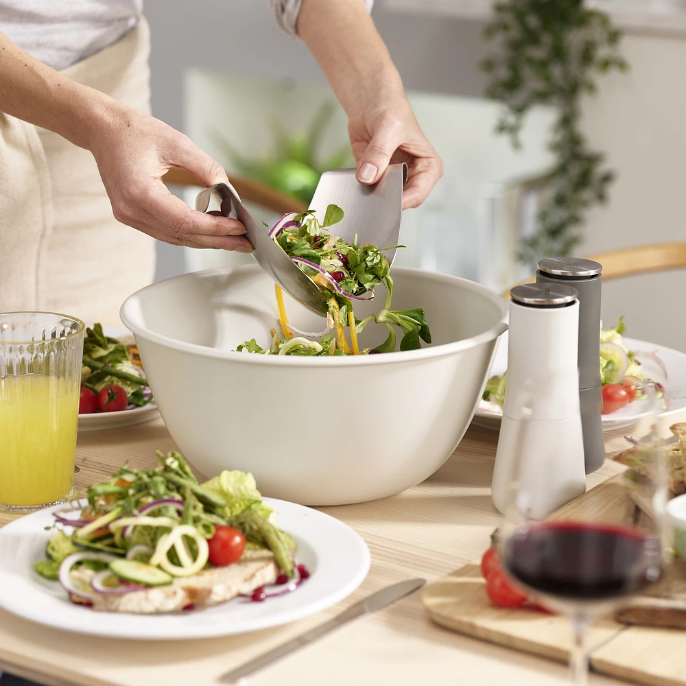 Bol à salade Uno avec ustensiles de service 