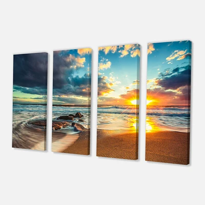Beautiful Cloudscape over the Sea Canvas Art Print - 4-5 Panels