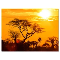 Toile « Orange Glow of African Sunset »