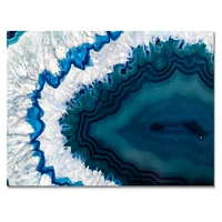 Blue Brazilian Geode Canvas Wall Art Print