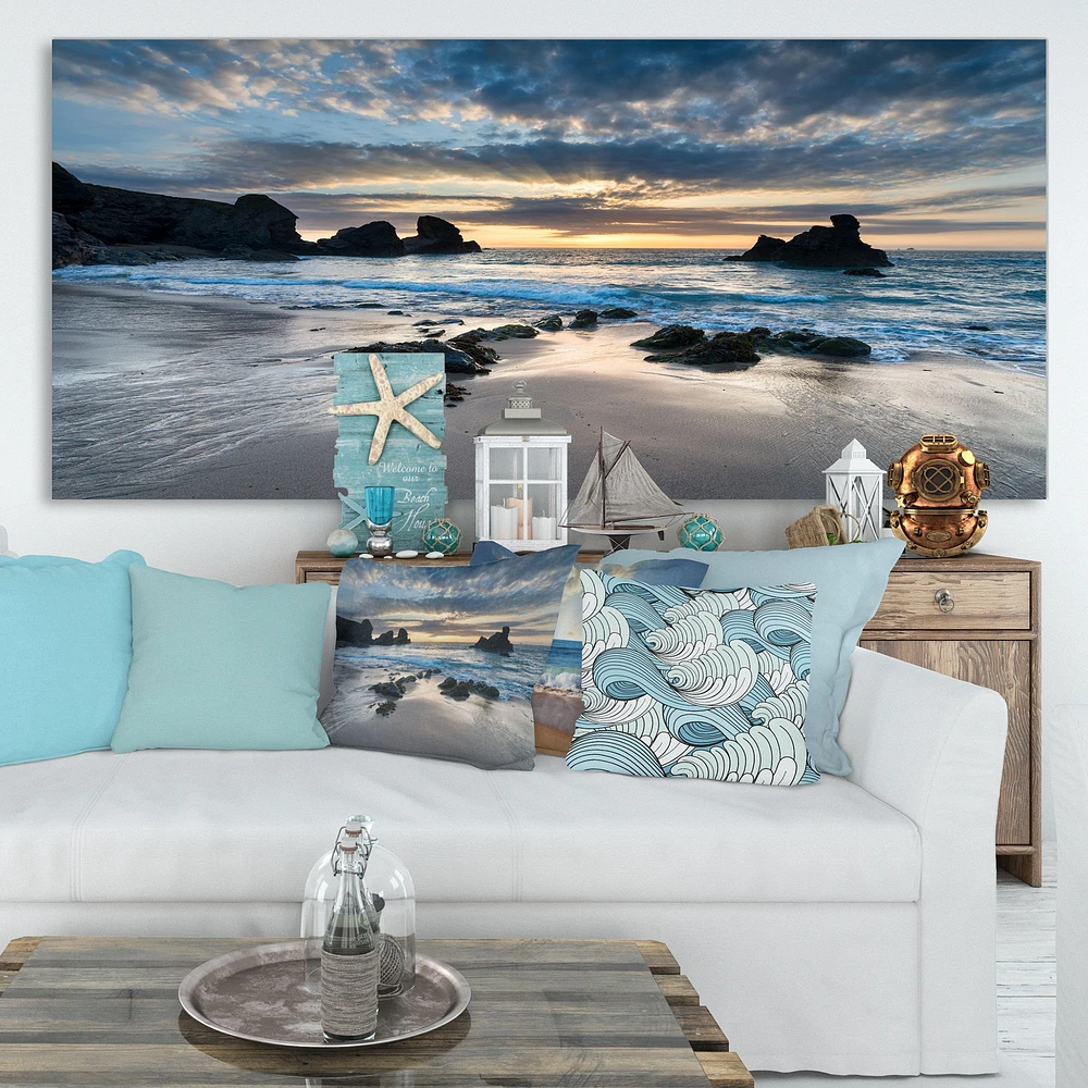 Beautiful Porthcothan Bay Canvas Wall Art