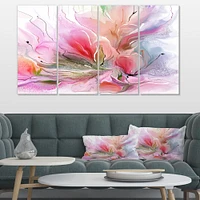 Lovely Painted Floral Design  Wall Art