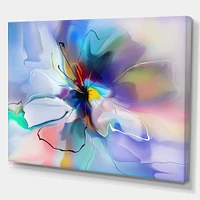 Abstract Creative Blue Flower Wall Art