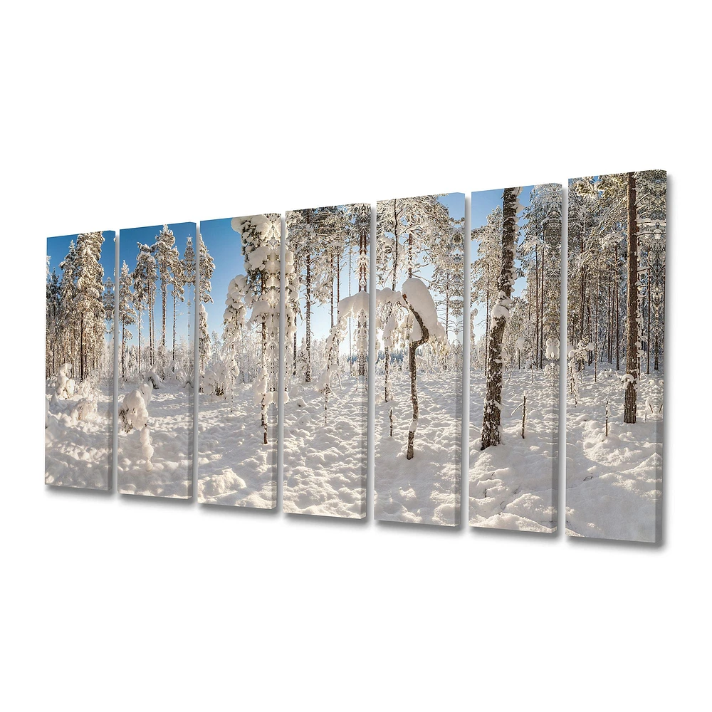 Toile « Winter Snow Covered Wood