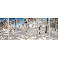 Toile « Winter Snow Covered Wood