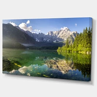 Green Mountain Lake the Alps  Wall Art