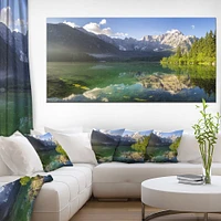 Green Mountain Lake the Alps  Wall Art