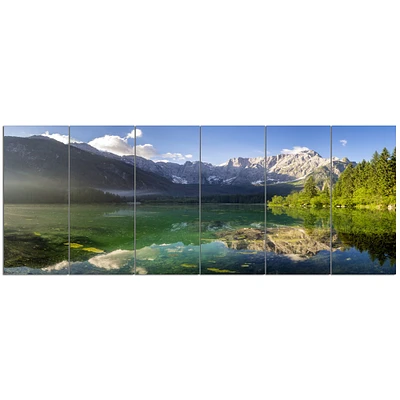 Green Mountain Lake the Alps  Wall Art