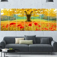 Beautiful Autumn Yellow Tree  Wall Art