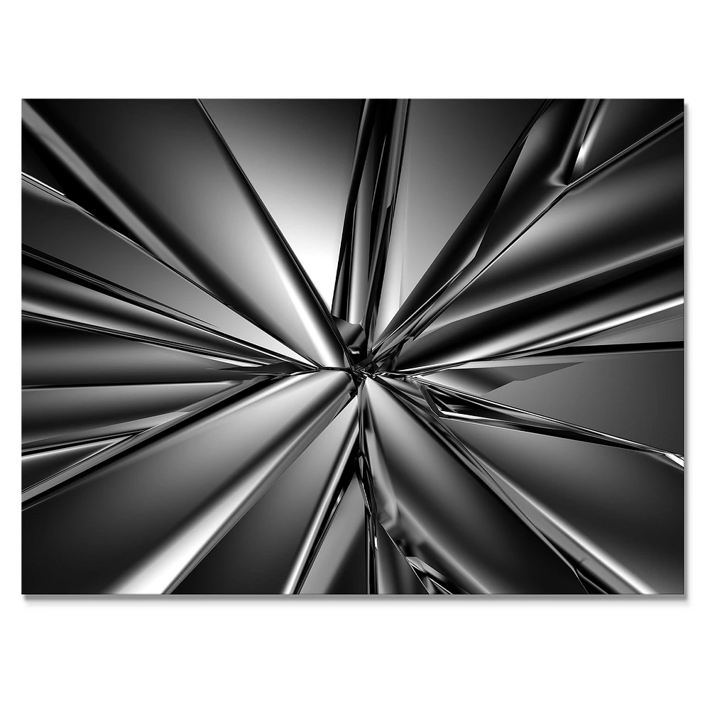 Futuristic Crystal Background  Canvas Art Print