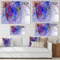 Blue Mystic Psychedelic Texture  Art on Canvas