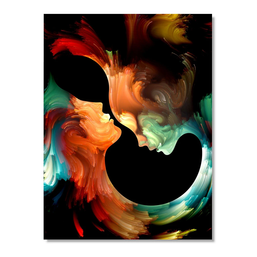 Realms of Paint - Abstract People  Canvas Wall Art Print