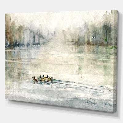 Ducks Pond  Canvas