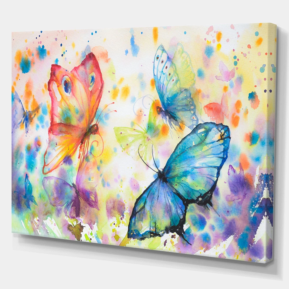 Colorful Butterflies  Wall Art