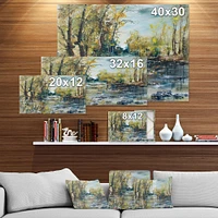 Rocky River the Forest  Wall Art