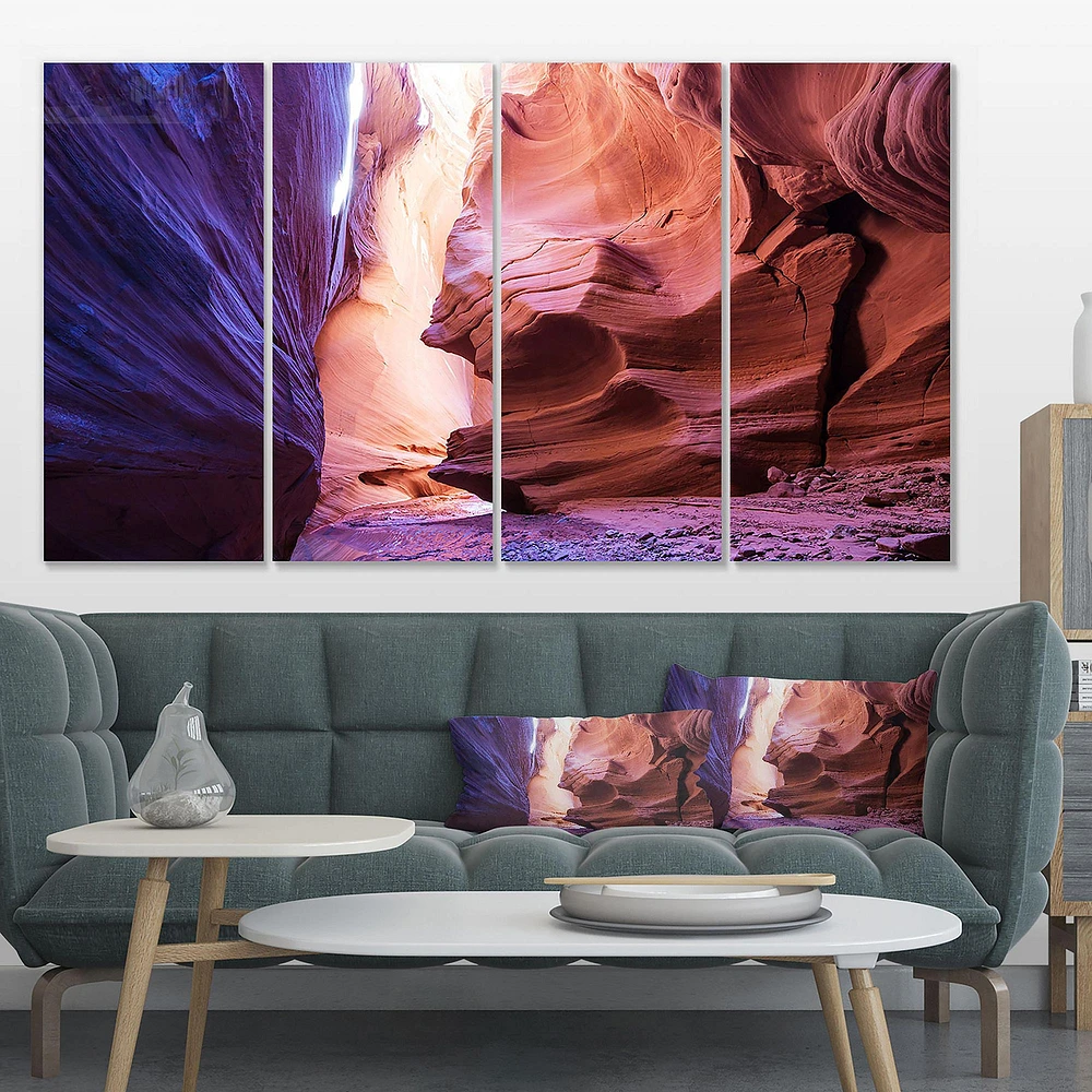 Antelope Canyon on the navajo india Canvas Wall Art Panels