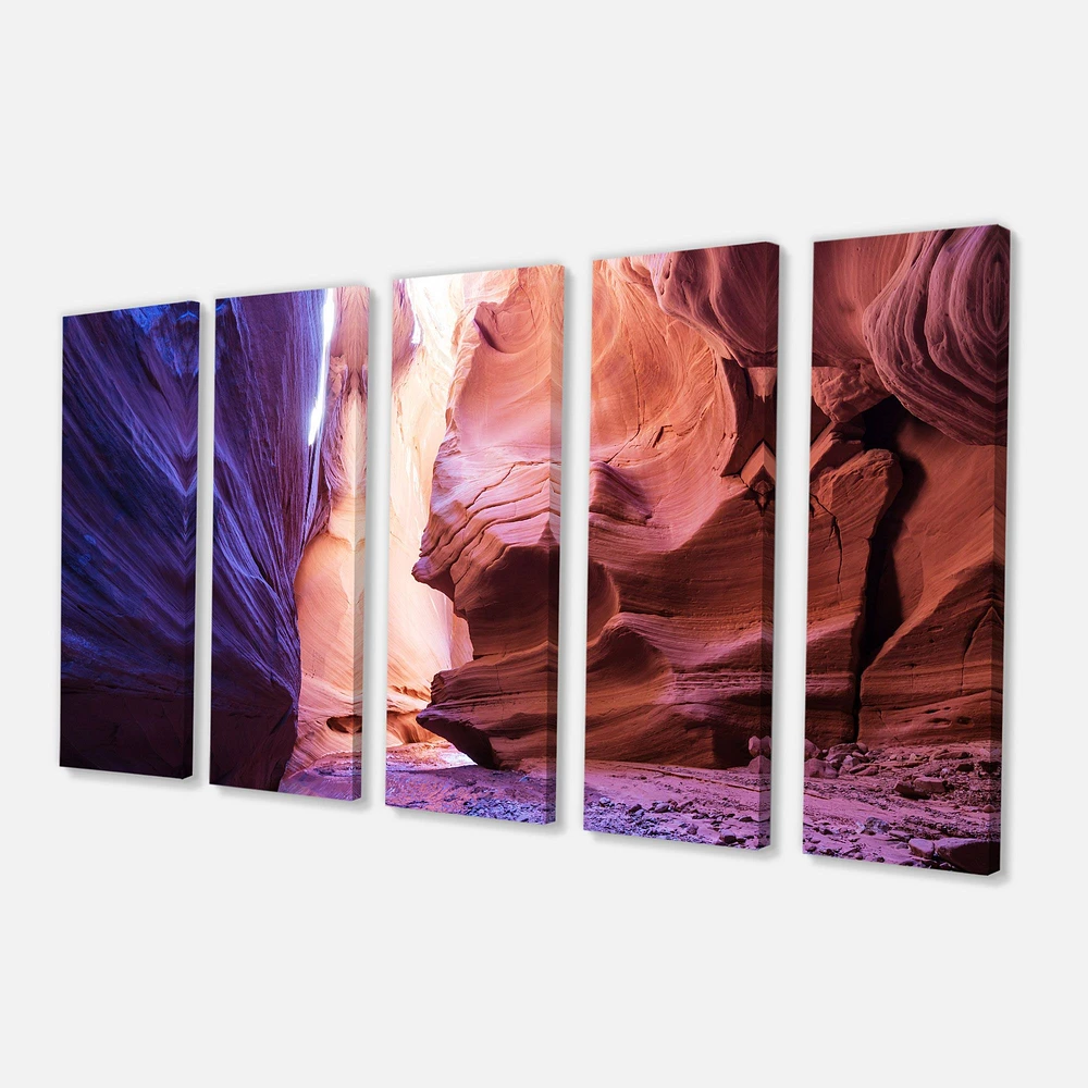 Antelope Canyon on the navajo india Canvas Wall Art Panels