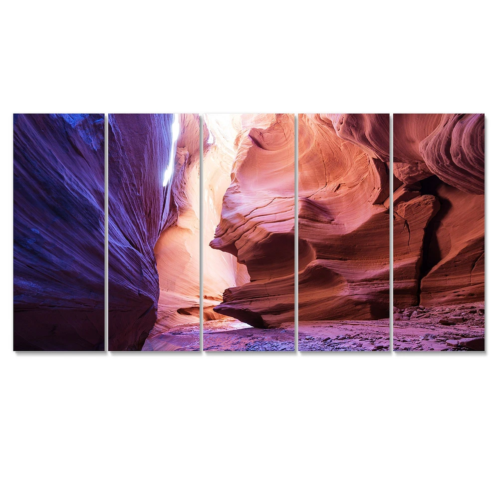 Antelope Canyon on the navajo india Canvas Wall Art Panels