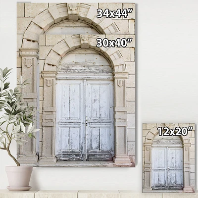 Vintage Italian Door  Canvas Wall Art