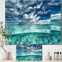 Amazing Underwater Seascape and Clouds  Wall Art