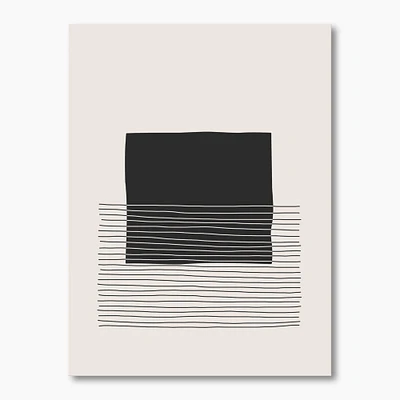 Toile « Minimal Geometric Lines and Squares VIII »