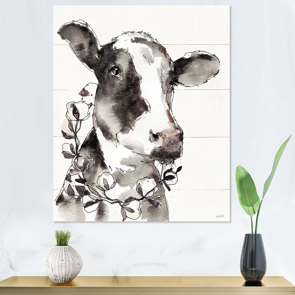 Toile « Cow Portrait Counrty Life »