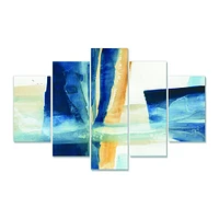 Indigo Panel IV  Canvas Wall Art