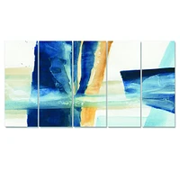 Indigo Panel IV  Canvas Wall Art