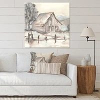 Toile « Farmhouse Barn Grey VII »