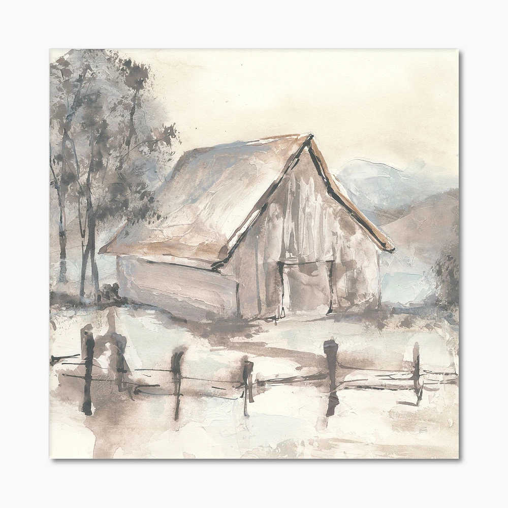 Toile « Farmhouse Barn Grey VII »