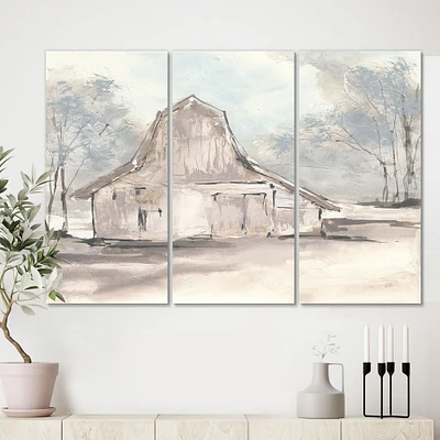 Farmhouse Barn Grey VI  Canvas Wall Art