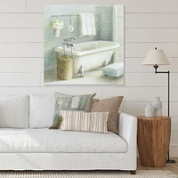 Pastel Bath I  Canvas Wall Art