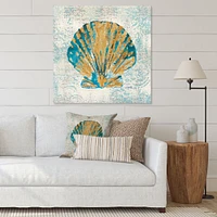 Toile « Coastal Pastel seashells I »