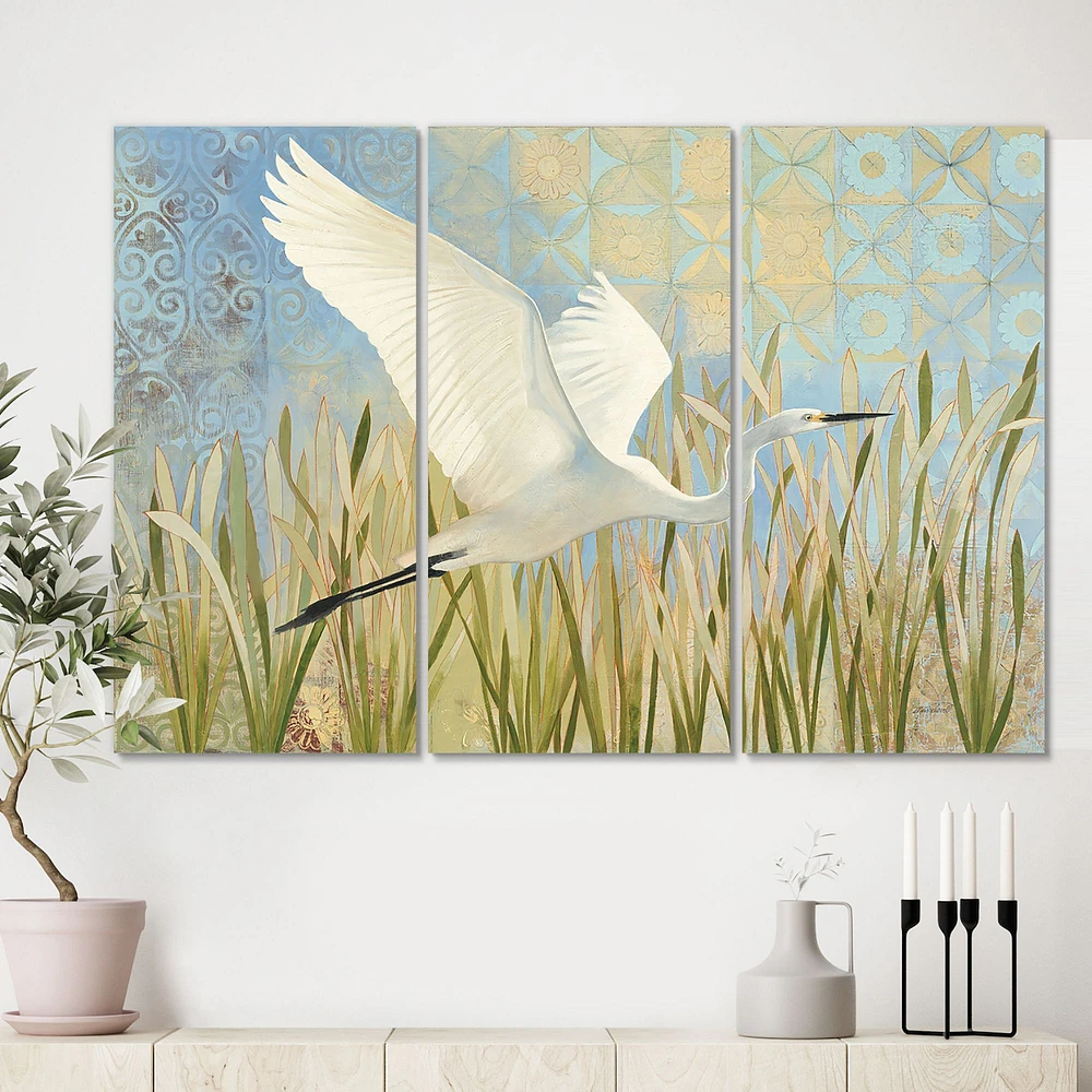 Toile « Snowy Egret Flight vII