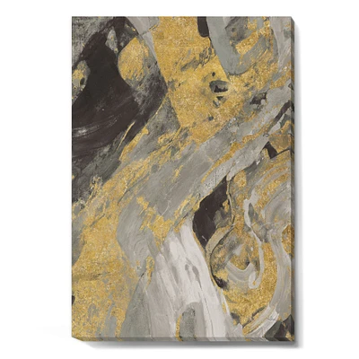 Toile « Marble Gold and Black »