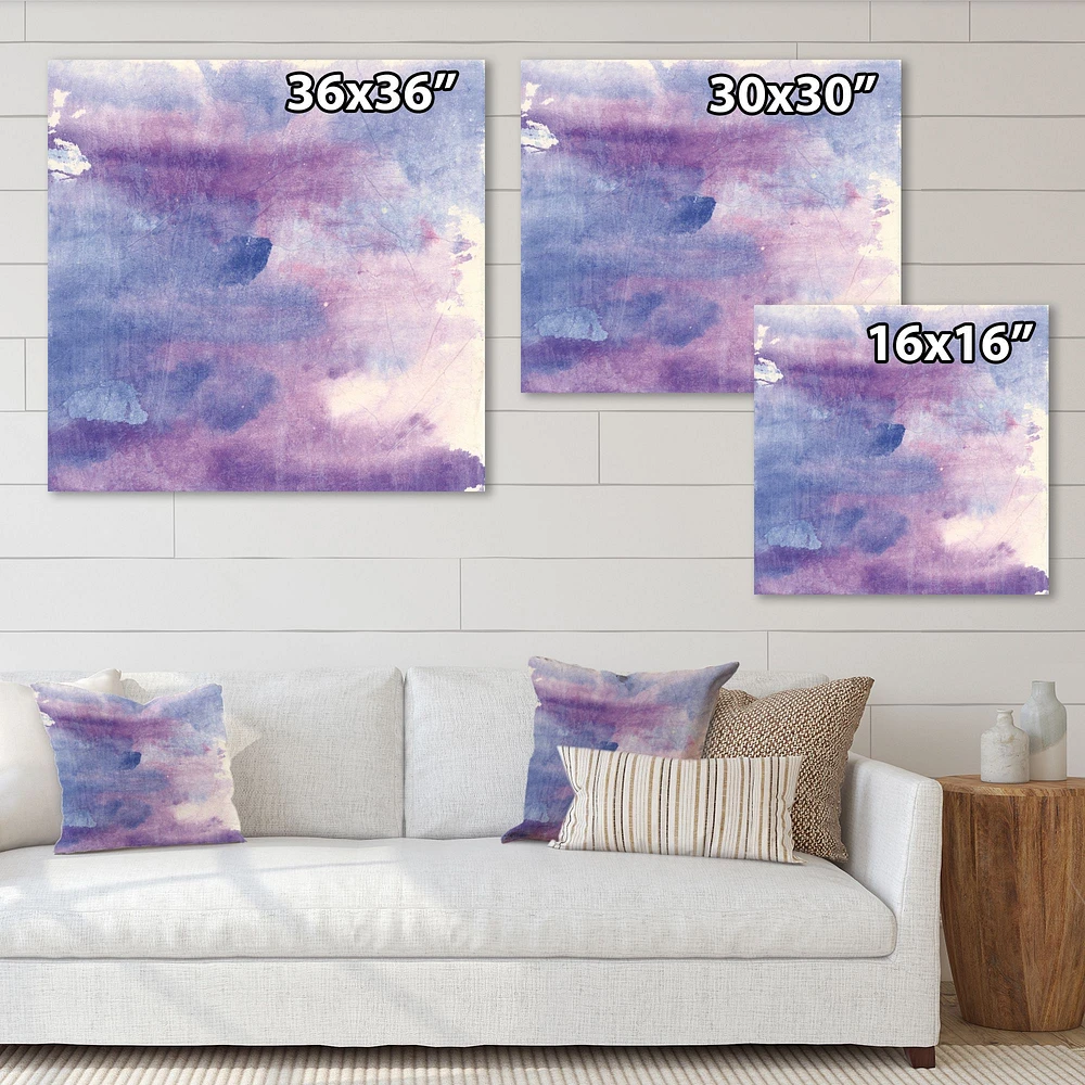 Watercolor Purple Haze II  Wall Art