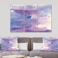 Watercolor Purple Haze II  Canvas Wall Art