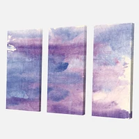 Watercolor Purple Haze II  Canvas Wall Art