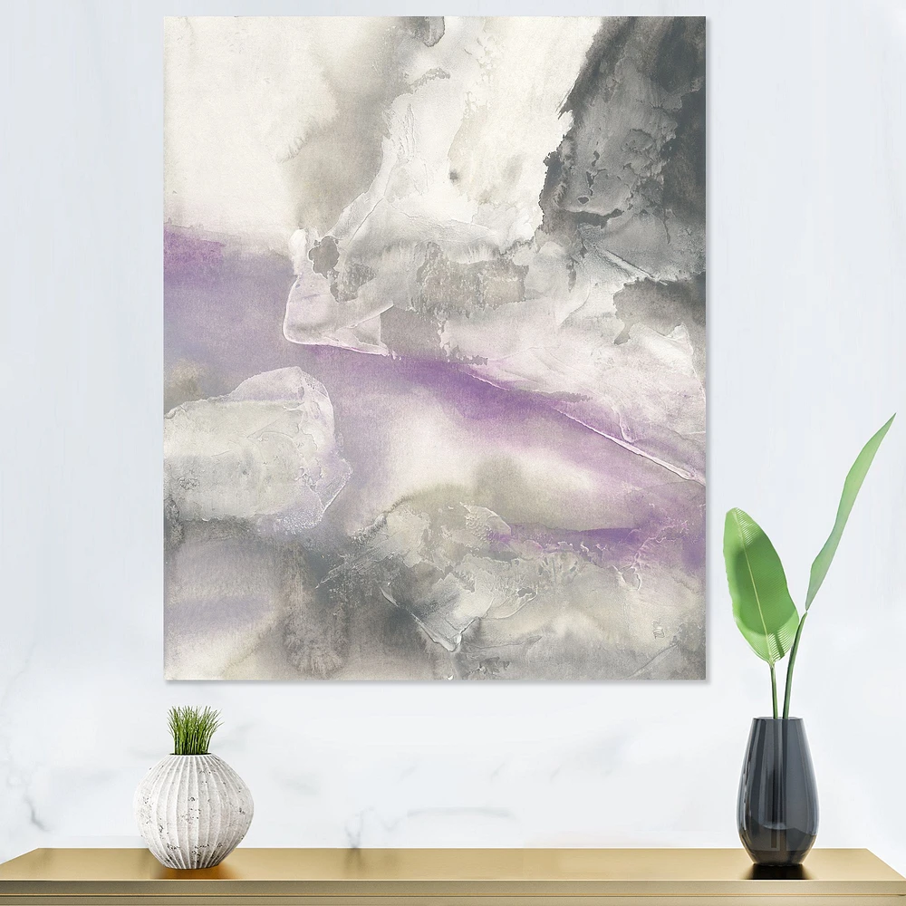 Watercolor Minimal Purple Tones I  Wall Art