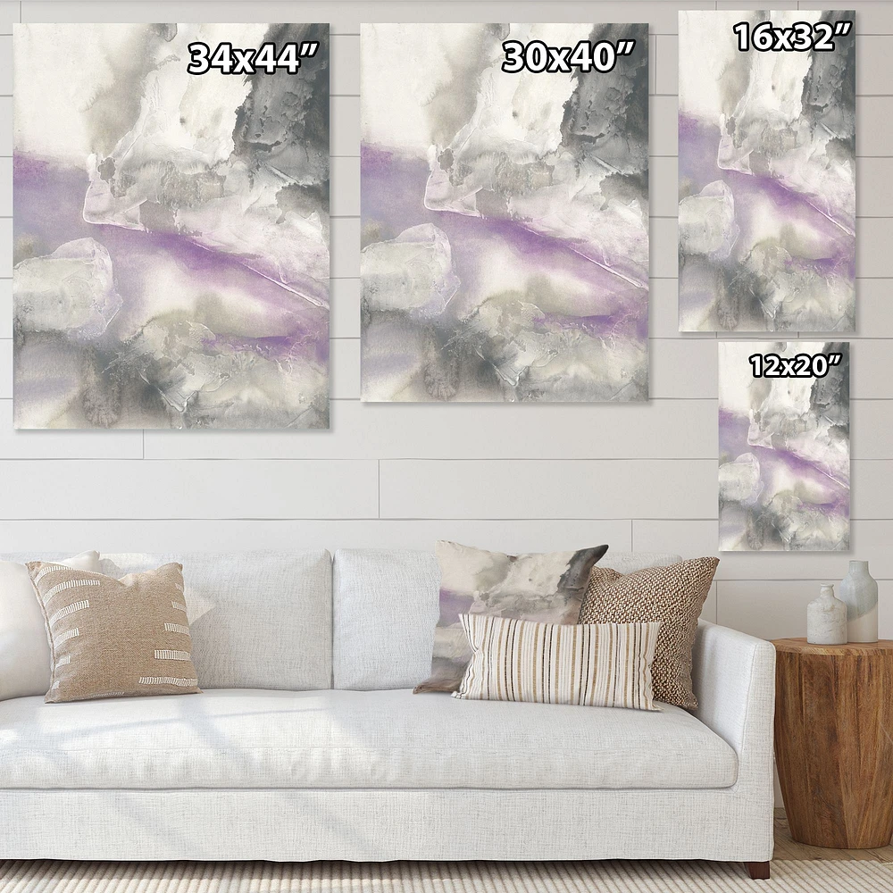 Watercolor Minimal Purple Tones I  Wall Art